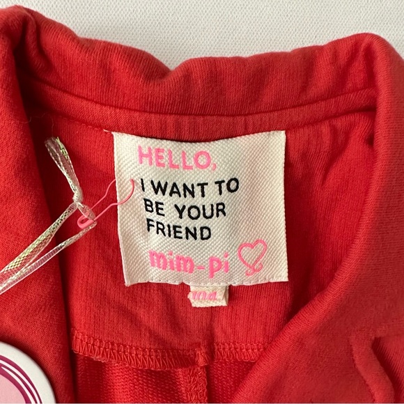 Mim-pi Orange Blazer Size 104 (4 years) Girls - Picture 5 of 11